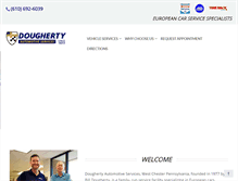 Tablet Screenshot of doughertyautomotive.com